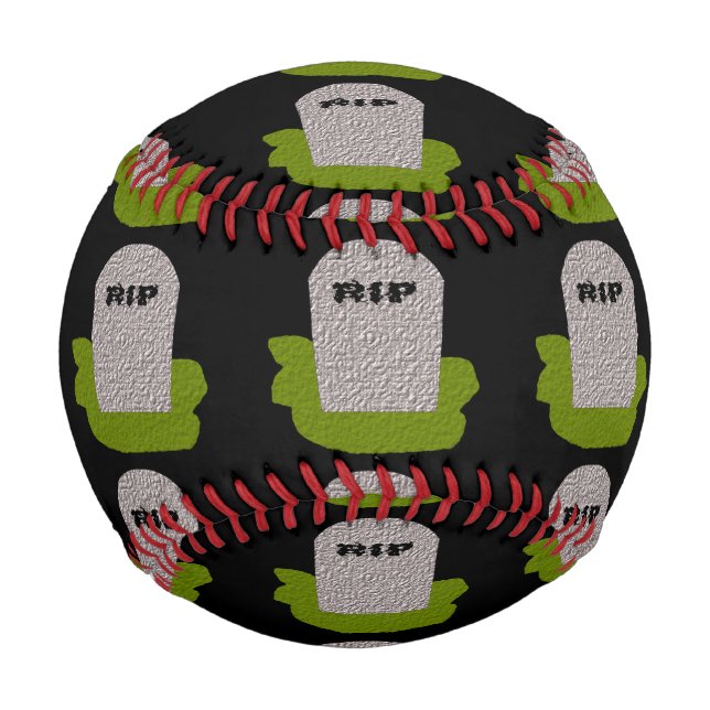 Balle De Baseball Repose en paix sur le baseball Tombstone (Devant)