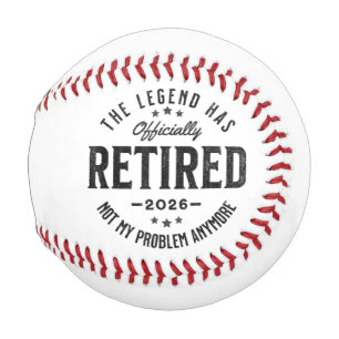 Balle De Baseball Retraité 2026 plus mon problème Vintage Rétro