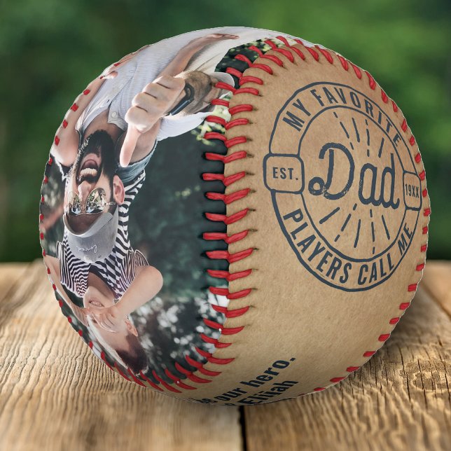 Balle De Baseball Rétro Classique Pour Papa De Enfants Amusants (Créateur téléchargé)