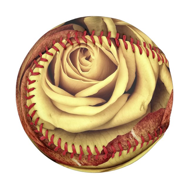 Balle De Baseball Rose sepiqué (Devant Gauche)