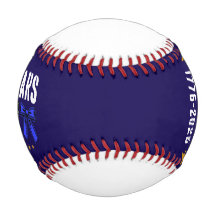 Ruban de baseball Rouge Blanc et Bleu 250 Ans 