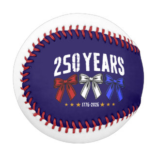 Balle De Baseball Ruban de baseball Rouge Blanc et Bleu 250 Ans 