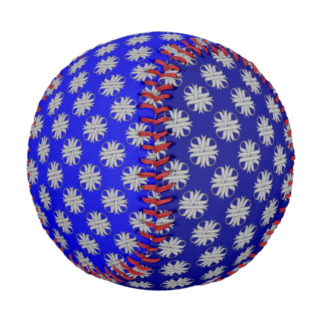 Balle De Baseball Ruban de trèfle gris par Kenneth Yoncich (Angle)