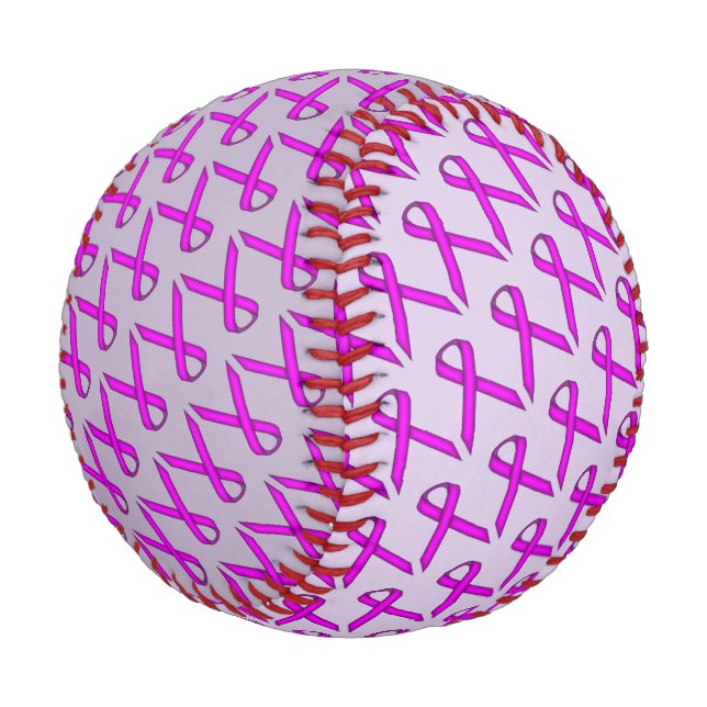 Balle De Baseball Ruban standard violet par Kenneth Yoncich (Angle)