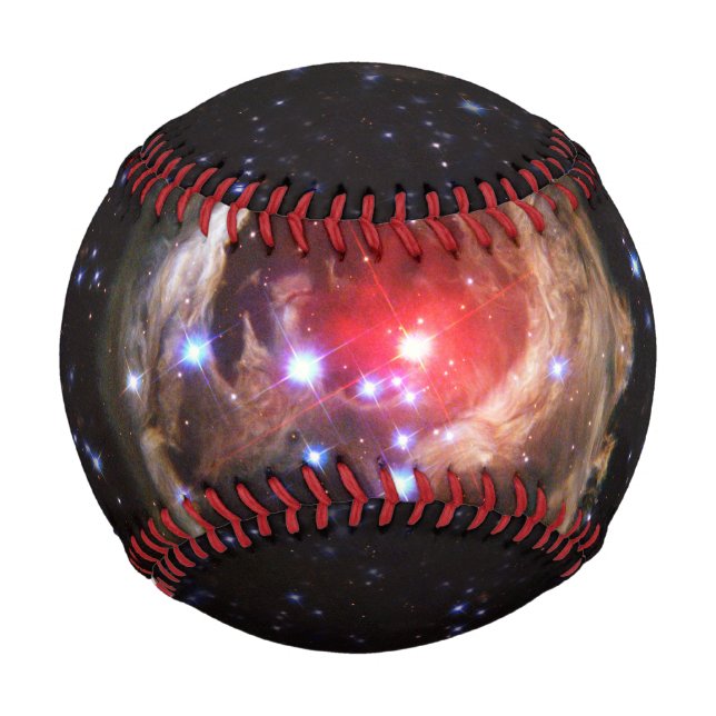 Balle De Baseball Ruby Red Supergigantesque étoile poussière (Devant)