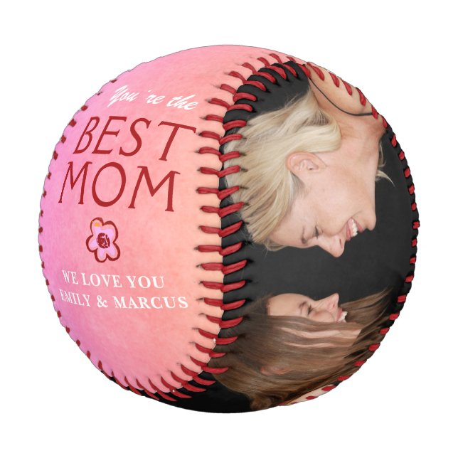 Balle De Baseball Rustic Best Mother`s Day 2 Photo (Angle)