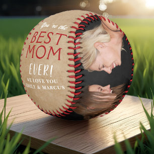 Balle De Baseball Rustic Best Mother`s Day 2 Photo