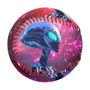 Balle De Baseball Sagesse Alien Psychédélique Scifi Art