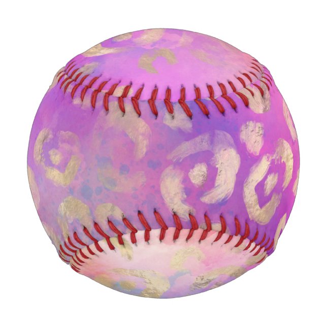 Balle De Baseball Série de design peinture léopard 11   (Devant)