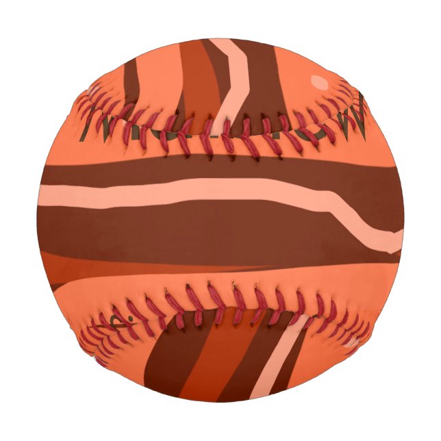 Balle De Baseball simple lettre initiale monogramme ajouter nom art  (Devant)