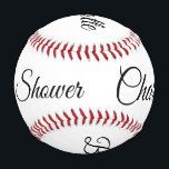 Balle De Baseball SIMPLE MINIMAL.CUTIE ADD NAME BABY baby shower Thr<br><div class="desc">Conception</div>