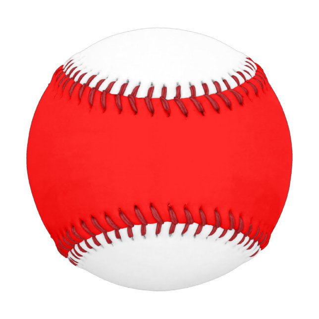 Balle De Baseball Simply Red Couleur Uni (Devant)