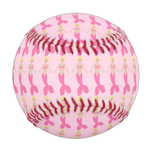 Balle De Baseball Sirène D'Imaginaire Rose