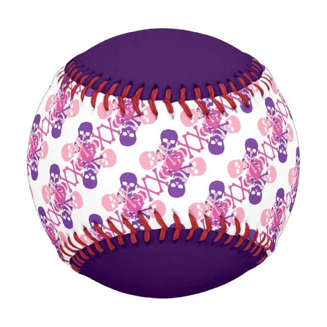 Balle De Baseball Skulls et Crossbones (Devant)