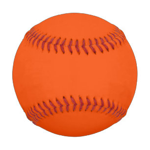 Balle De Baseball Solid color blood orange