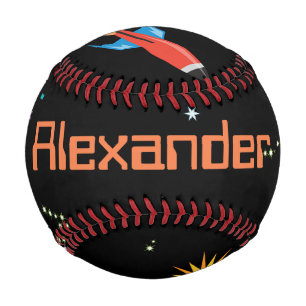 Balle De Baseball Space Rocket Boys Nom personnel ou d'équipe