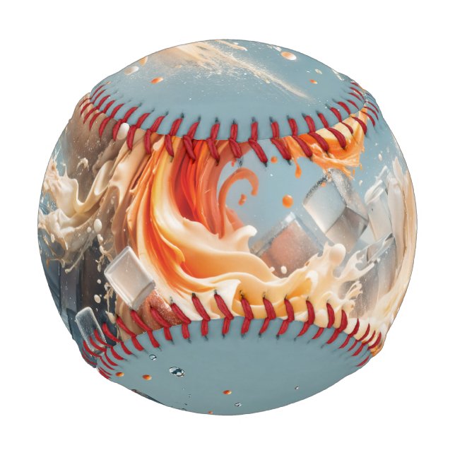 Balle De Baseball Splash tropical (Devant)
