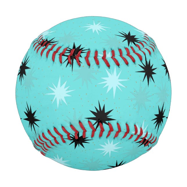 Balle De Baseball Starbursts Turquoise atomique (Dos)