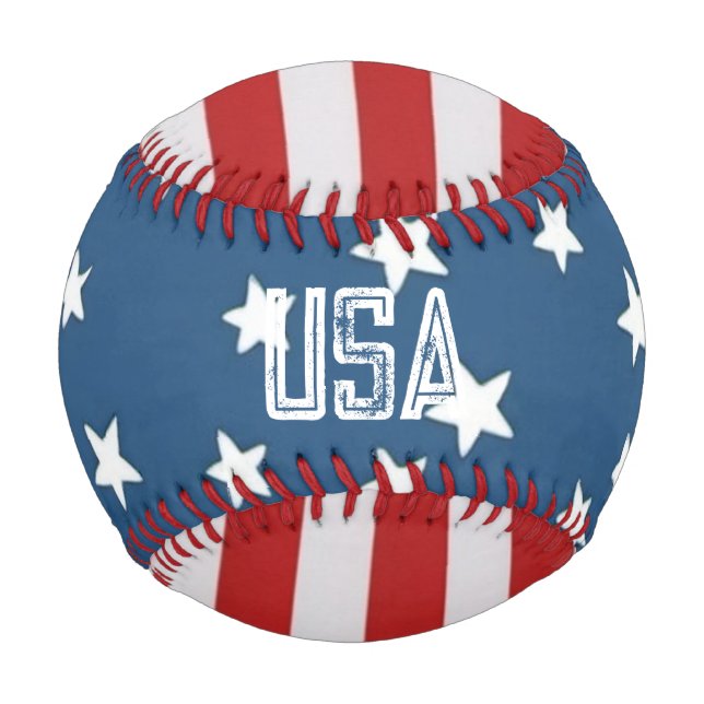 Balle De Baseball Stars et Stripes USA Baseball (Dos)