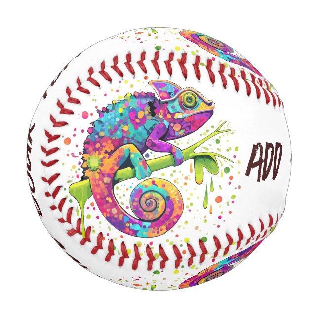 Balle De Baseball Style d'aquarelle des teintures Chameleon (Devant Gauche)