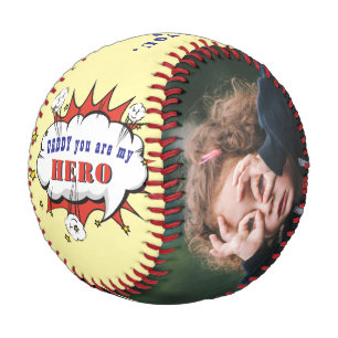 Balle De Baseball Super Papa Héros Super-héros Fête des Pères Photo