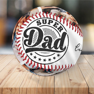 Balle De Baseball Super Papa Moderne Athlétique 3 Photo Fête des Pèr