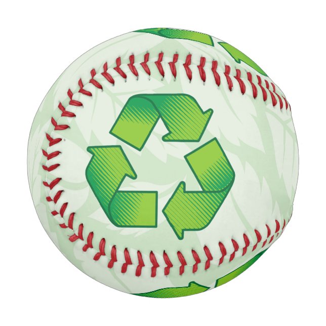 Balle De Baseball Symbole de recyclage (Dos Droite)