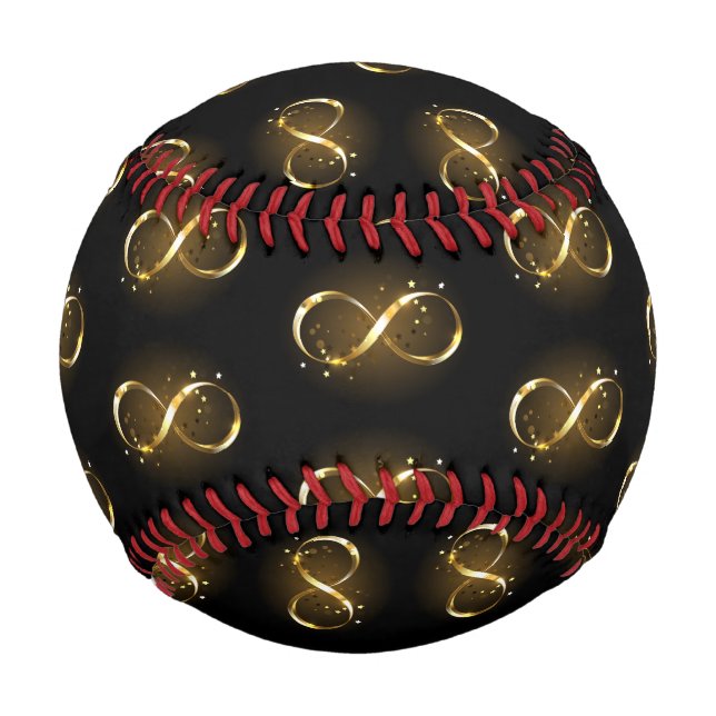 Balle De Baseball Symbole d'infini doré (Devant)