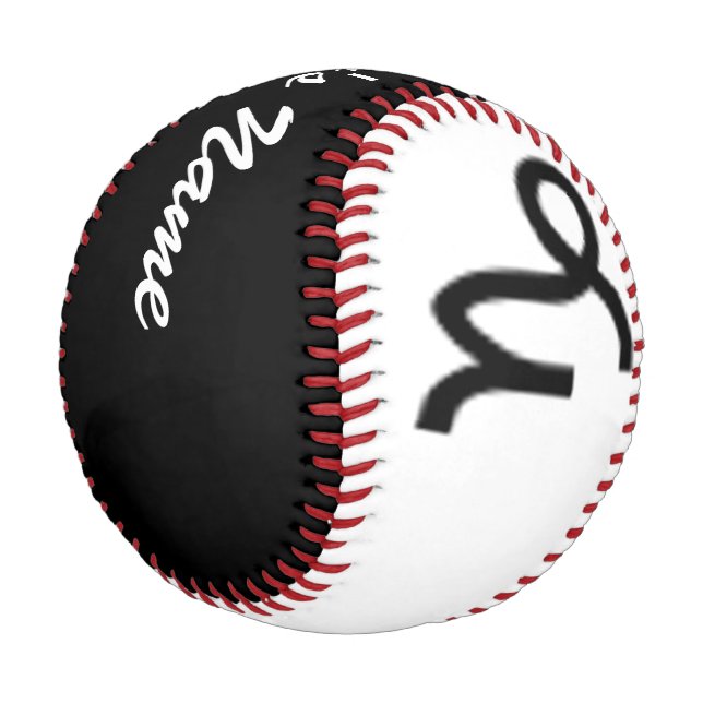 Balle De Baseball SYMBOLE Zodiaque Capricorne Standard par K Yoncich (Angle)