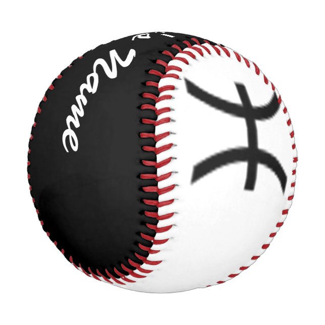 Balle De Baseball Symbole zodiaque Pisces Standard par Kenneth Yonci (Angle)