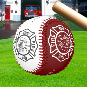 Balle De Baseball Symboles personnalisés rouges et blancs de l'emblè