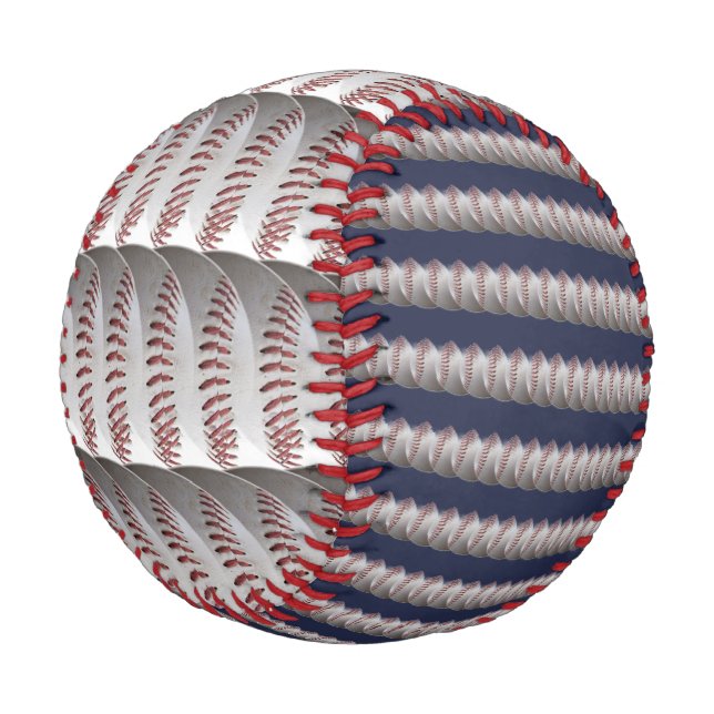 Balle De Baseball Taches De Baseball Enveloppées (Angle)
