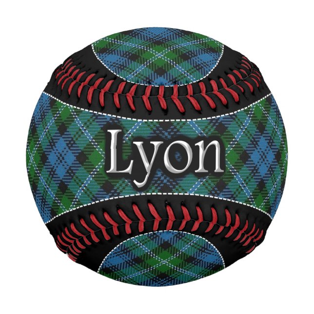 Balle De Baseball Tartan Clan Lyon Scottish Dream (Devant)
