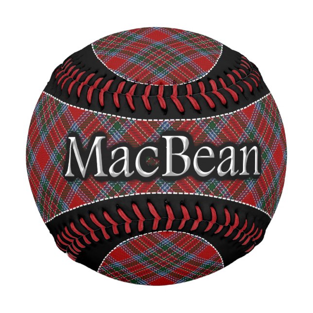 Balle De Baseball Tartan de rêve écossais Clan MacBean (Devant)