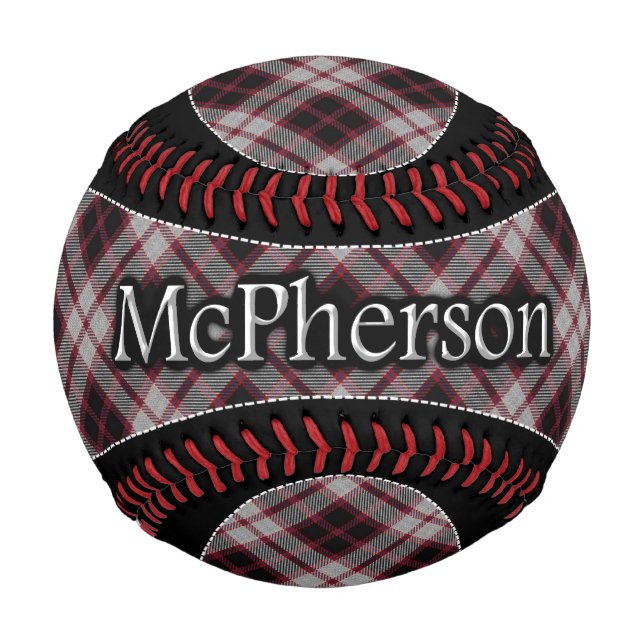 Balle De Baseball Tartan de rêve écossais Clan McPherson MacPherson (Devant)