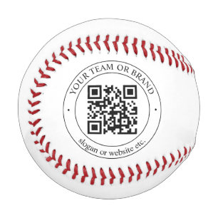 Balle De Baseball Téléchargez votre propre code QR et votre texte pe