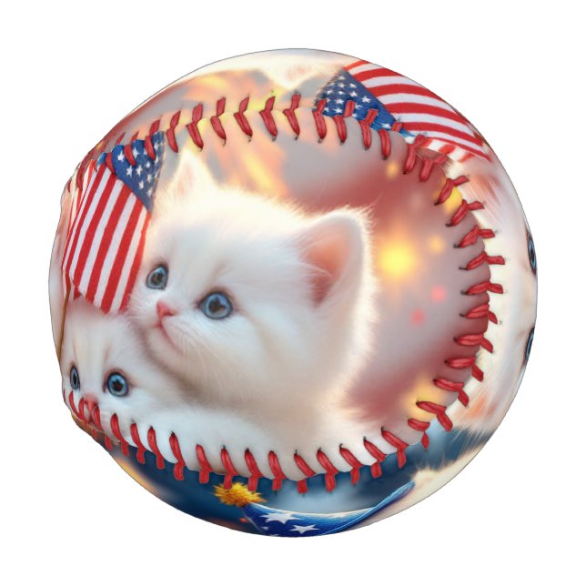 Balle De Baseball Temps de jeu pour minou  (Dos Gauche)