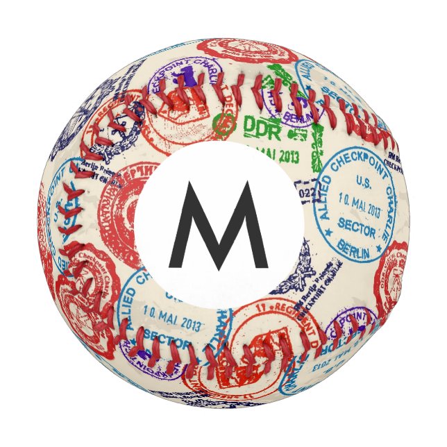 Balle De Baseball Texture avec de vrais timbres. (Devant Gauche)