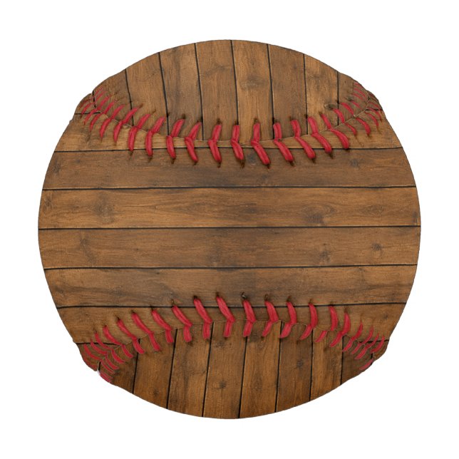 Balle De Baseball Texture en bois (Devant)