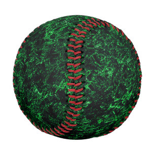 Balle De Baseball Texture vert foncé, éponge détruite ou corrodée