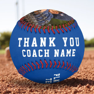 Balle De Baseball Thank you Coach Team Name Number Photo