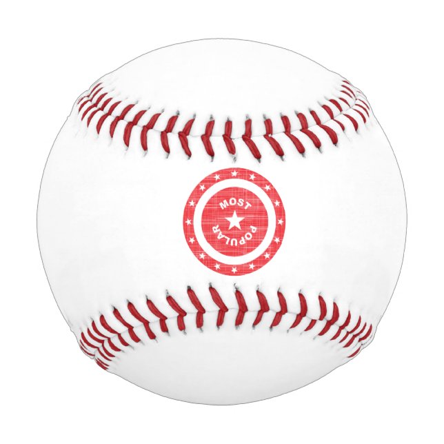 Balle De Baseball Timbre en caoutchouc rouge le plus populaire (Devant)