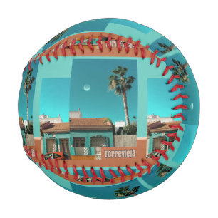 Balle De Baseball Torrevieja en Orange et Turquoise