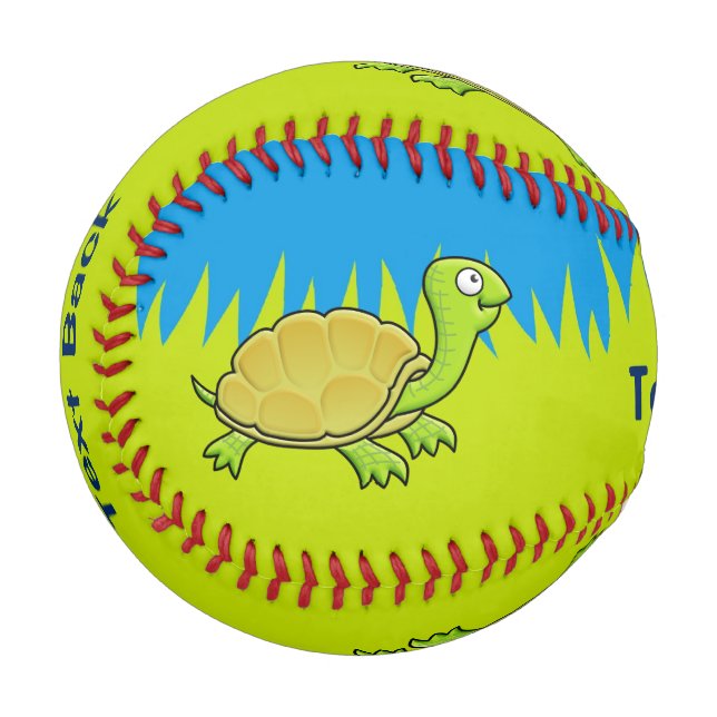 Balle De Baseball Tortue caricaturale (Devant Gauche)