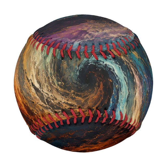 Balle De Baseball Tourbillon Infini | Abstrait (Dos)