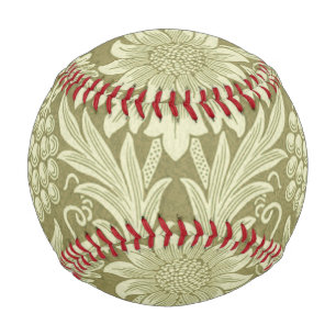 Balle De Baseball Tournesol William Morris Vintage Olive Damask