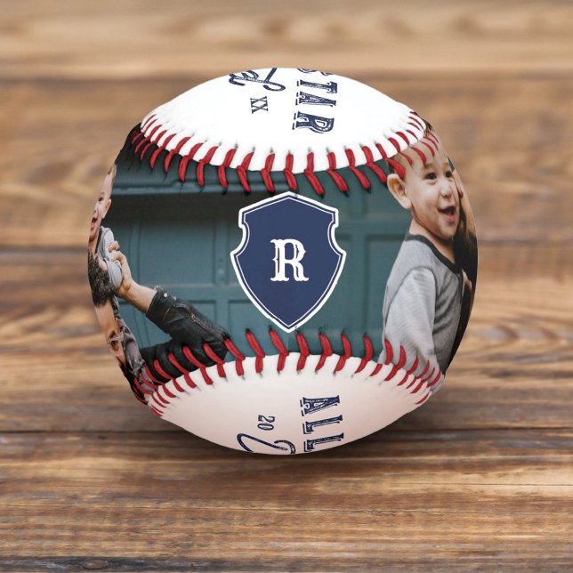 Balle De Baseball Tout le cadeau Star Papa pour papa Photo personnal (Créateur téléchargé)