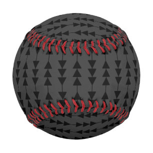 Balle De Baseball Triangles à pendage noir moderne et élégant sur fu