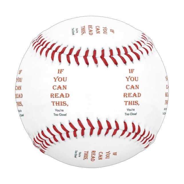 Balle De Baseball Trop étroitement (Devant)