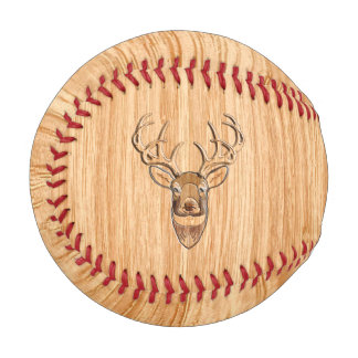 Balle De Baseball Trophée de la Tête de Cerf Blanc Style grain de bo